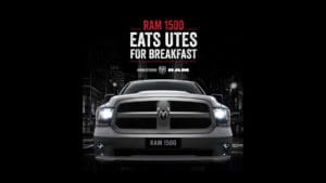 Dodge RAM Eats Utes for Breakfast - Advertisement