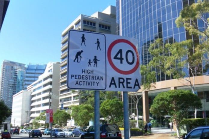 40Km hour sign