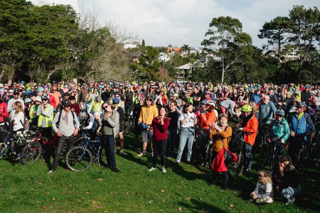 Cyclists rally in Auckland