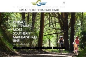Great Southern Rail Trail website screenshot