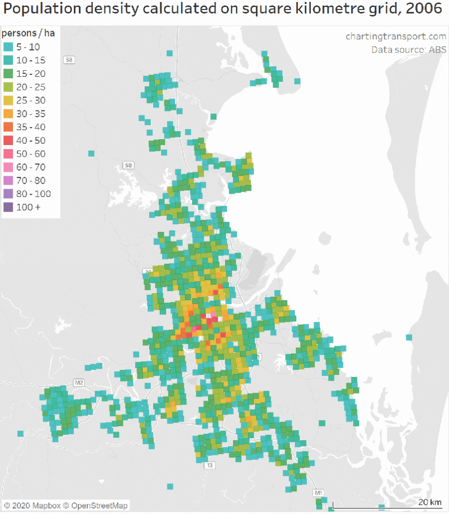 Brisbane Density Map