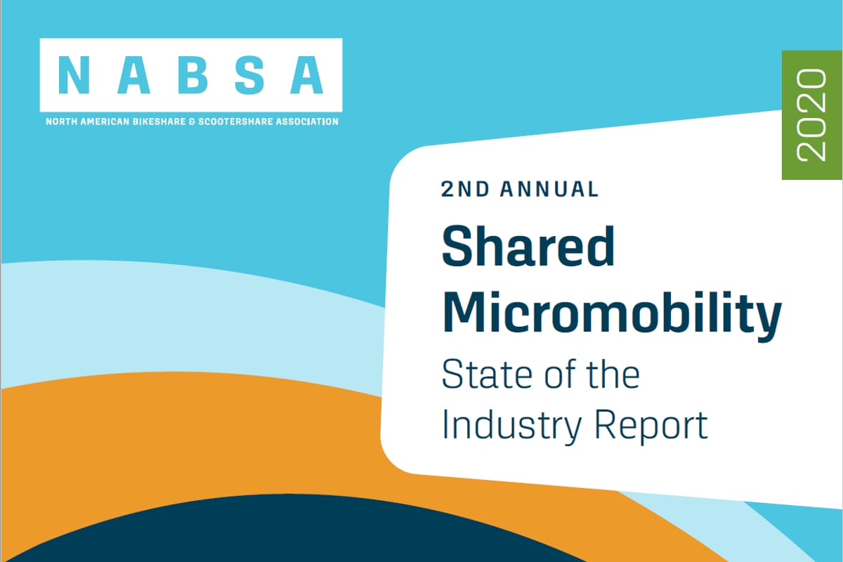 NABSA Shared Micromobilty 2020 Report cover page