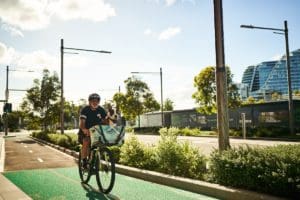 Green Square has a wealth of cycling infrastructure and its flat topography and close proximity to the Sydney CBD make it a prime location for active transport.