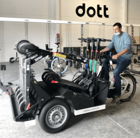 Scooter share service provider Dott is using Tenders to transport its scooters. Another share service operator, Beam, has also purchased a tender to transport scooters around Brisbane.
