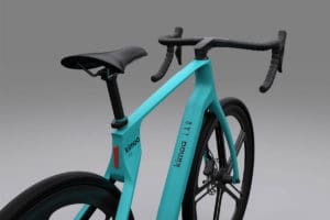 Kimoa debuted its fully customisable carbon fibre e-bike at this month’s inaugural Miami Formula 1 grand prix, where Kimoa founder Fernando Alonso was racing. The Kimoa e-bike is 3D-printed by technology company Arevo and made to measure for each rider. Photo credit: Kimoa.