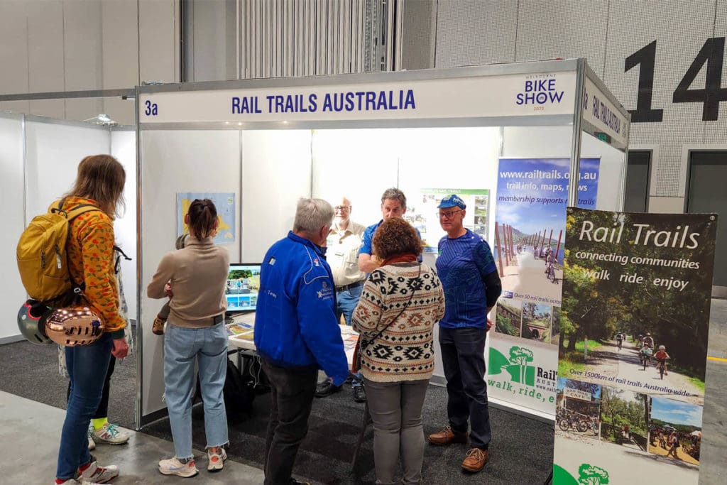 Rail Trails Australia exhibit stand