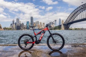 Thok e-bike at Sydney Harbour