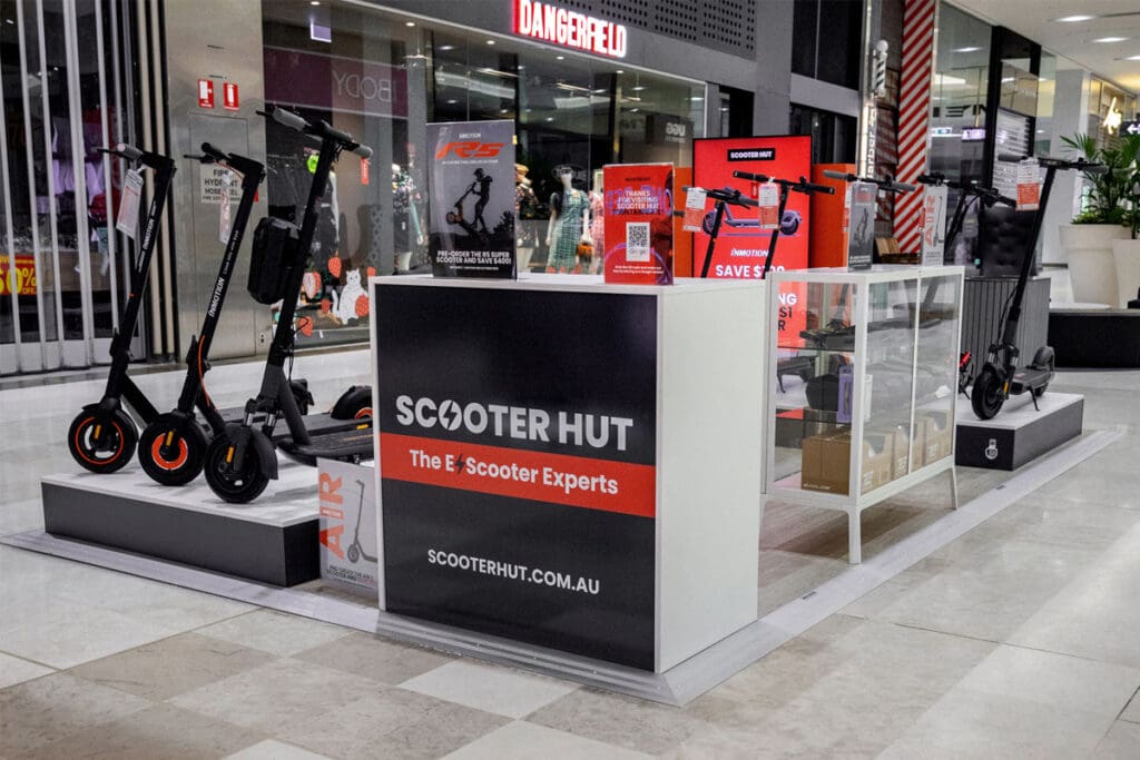 E-scooter store display